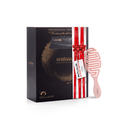 Ventoso V5 Exclusive İyonik Profesyonel Fön Makinesi Nero + Ventoso Labirent Tarak Yavru Ağzı - Ventoso