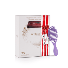 Ventoso V5 Exclusive İyonik Profesyonel Fön Makinesi Rosso + Ventoso Labirent Tarak Lila - Ventoso