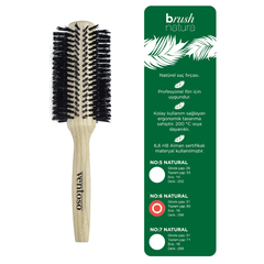 Ventoso V5 Exclusive İyonik Profesyonel Fön Makinesi Nero + Ventoso Brush Natura No:6 Ahşap Fön Fırçası - Ventoso
