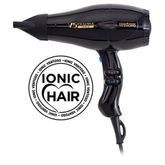 Ventoso V5 Exclusive İyonik Profesyonel Fön Makinesi Nero + Ventoso Labirent Tarak Yavru Ağzı - Ventoso