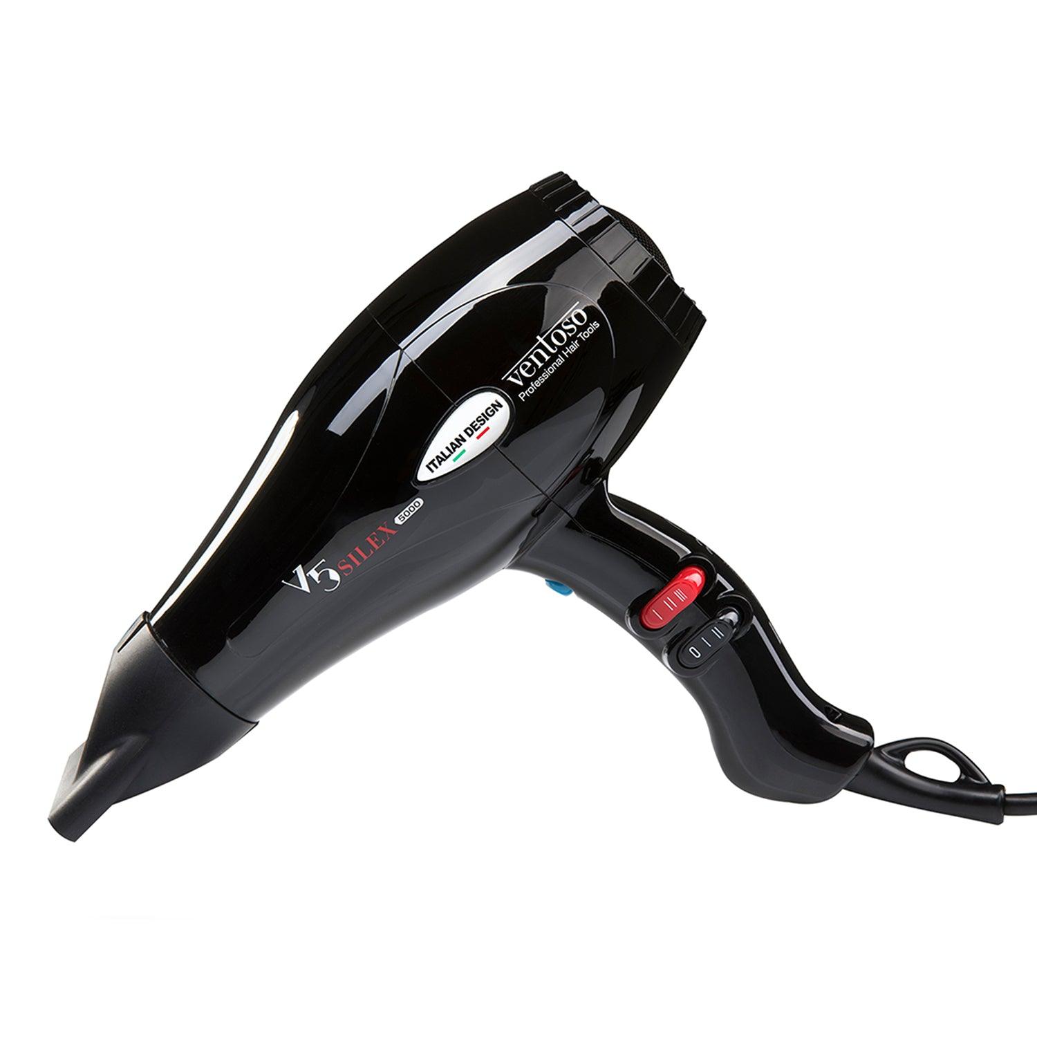 Ventoso V5 Silex5000 Siyah Saç Şekillendirme Seti - Ventoso