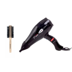 Ventoso V5 Silex5000 2500 W Profesyonel Fön Makinesi Siyah Ahşap Fön Fırçalı