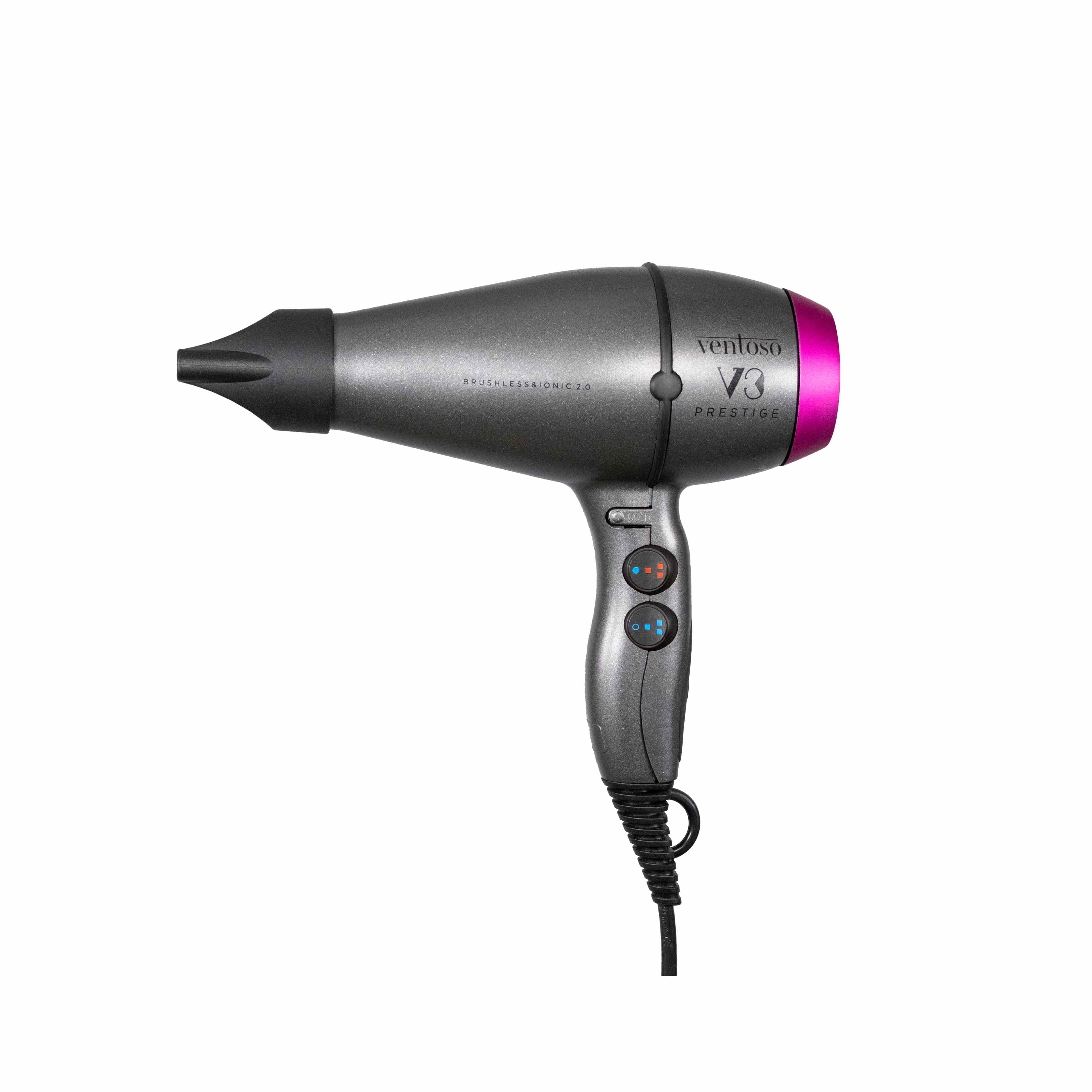 Ventoso V3 Prestige Brushless & Ionic 2.0 2500 W Profesyonel Fön Makinesi Anatolian Fuschia - Ventoso