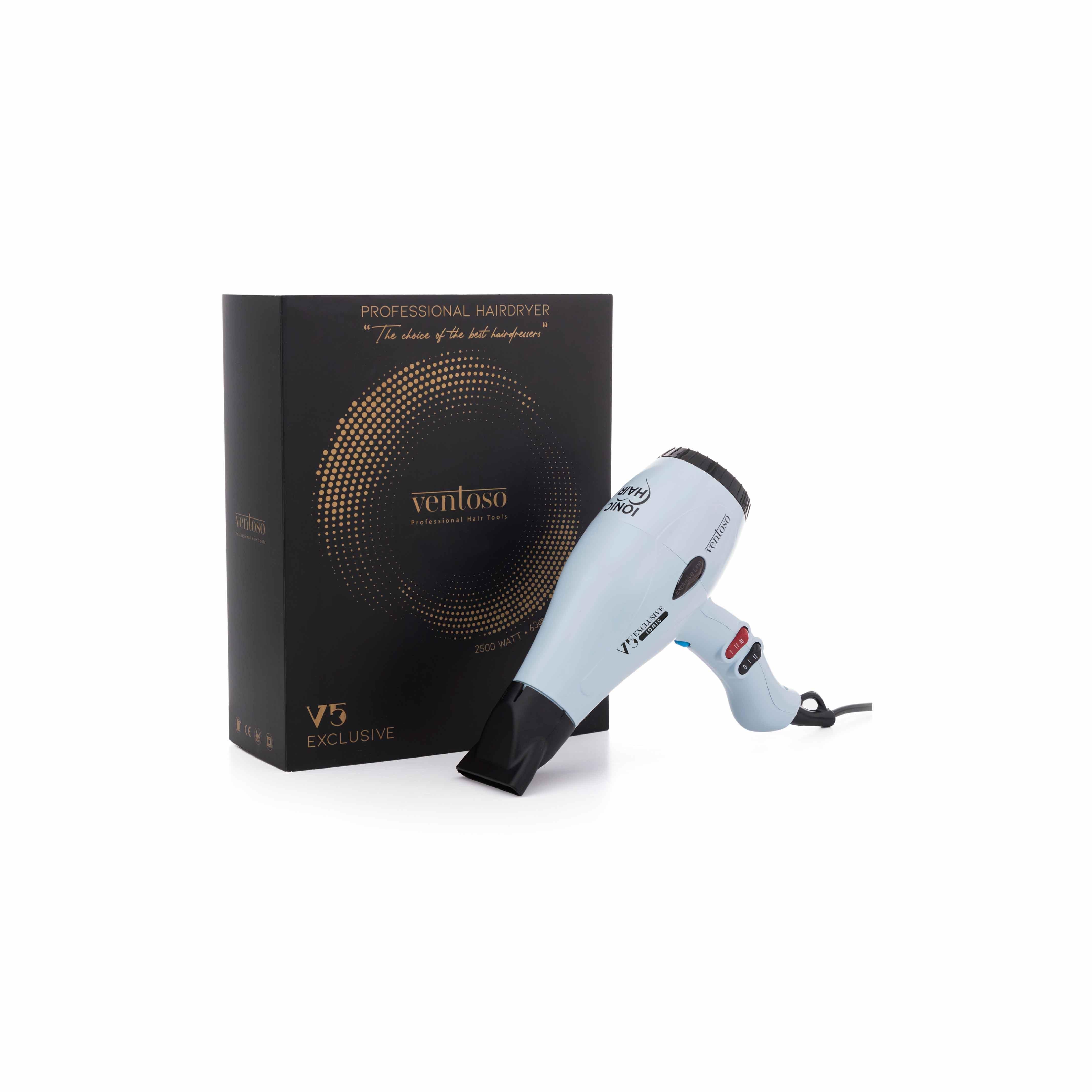 Ventoso V5 Exclusive İyonik 2500 W Profesyonel Fön Makinesi Bluish - Ventoso