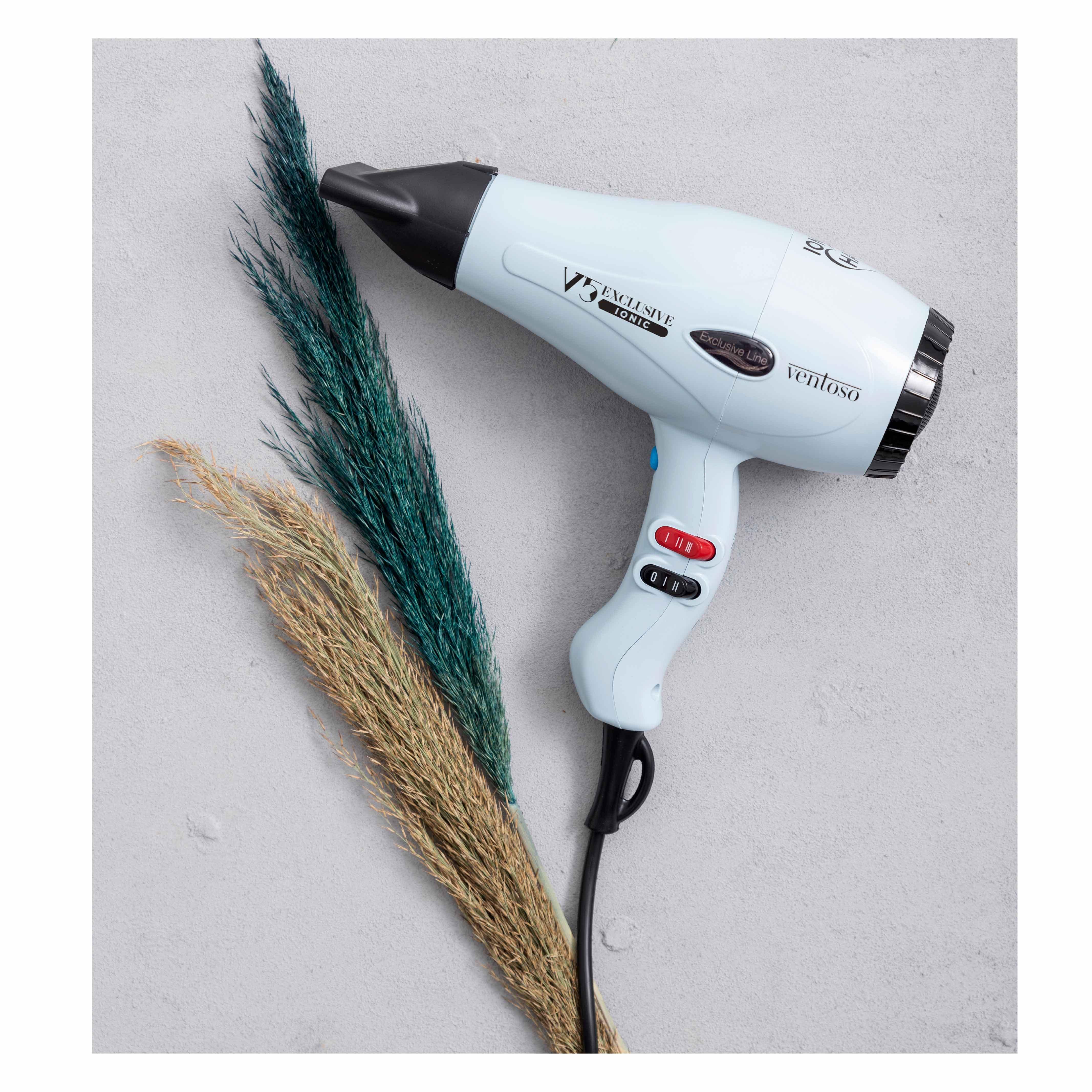 Ventoso V5 Exclusive İyonik 2500 W Profesyonel Fön Makinesi Bluish - Ventoso