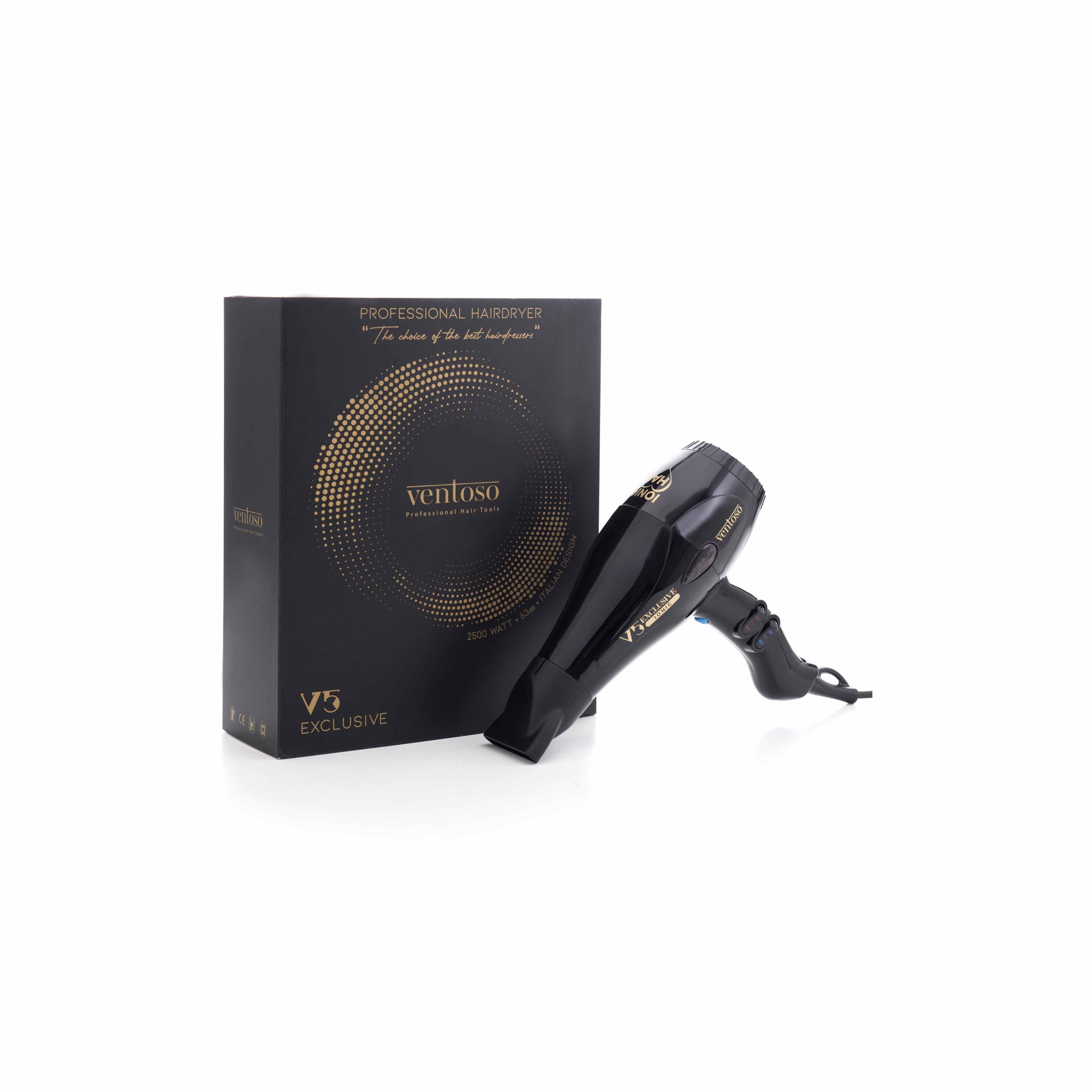Ventoso V5 Exclusive İyonik 2500 W Profesyonel Fön Makinesi Nero