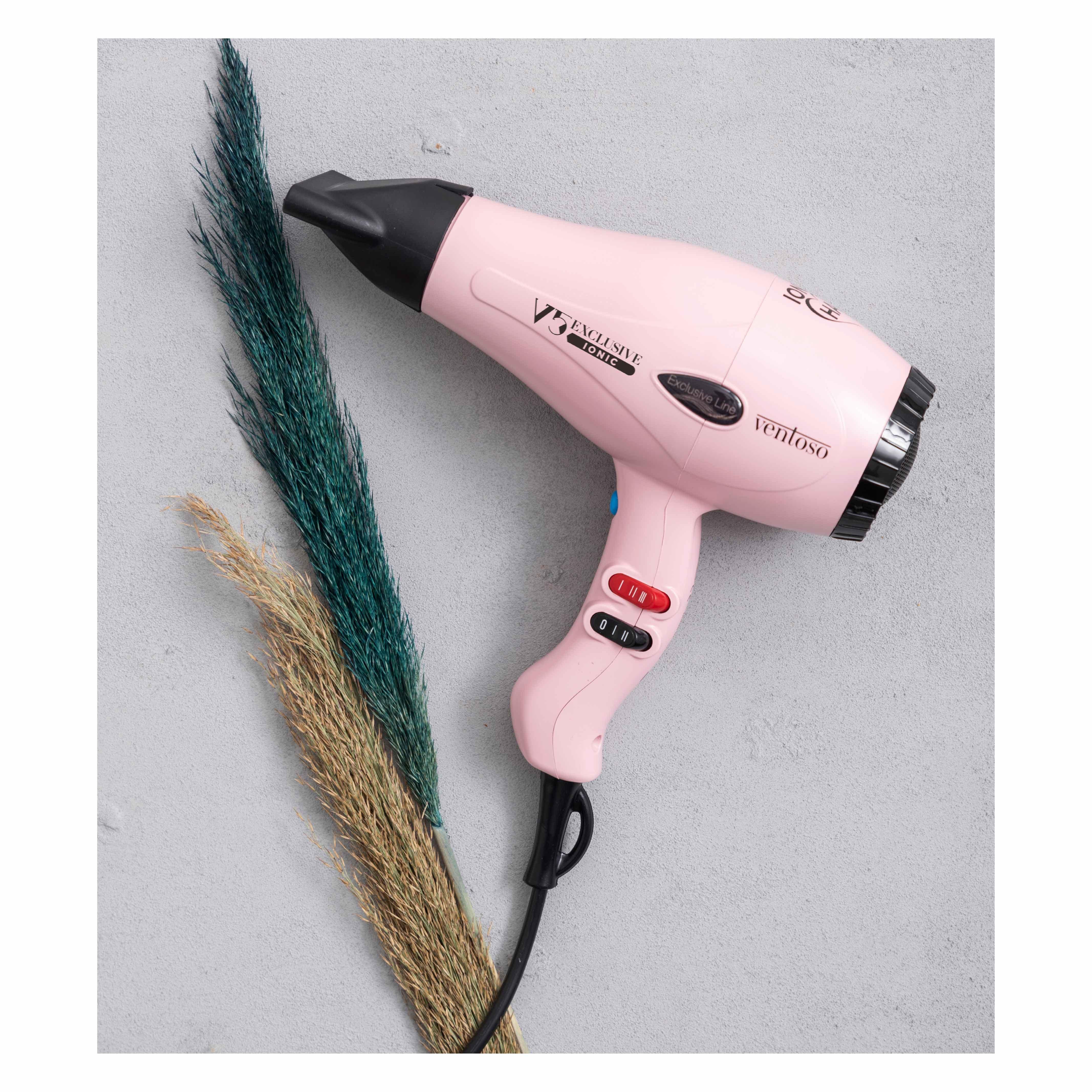 Ventoso V5 Exclusive İyonik 2500 W Profesyonel Fön Makinesi Pinky - Ventoso