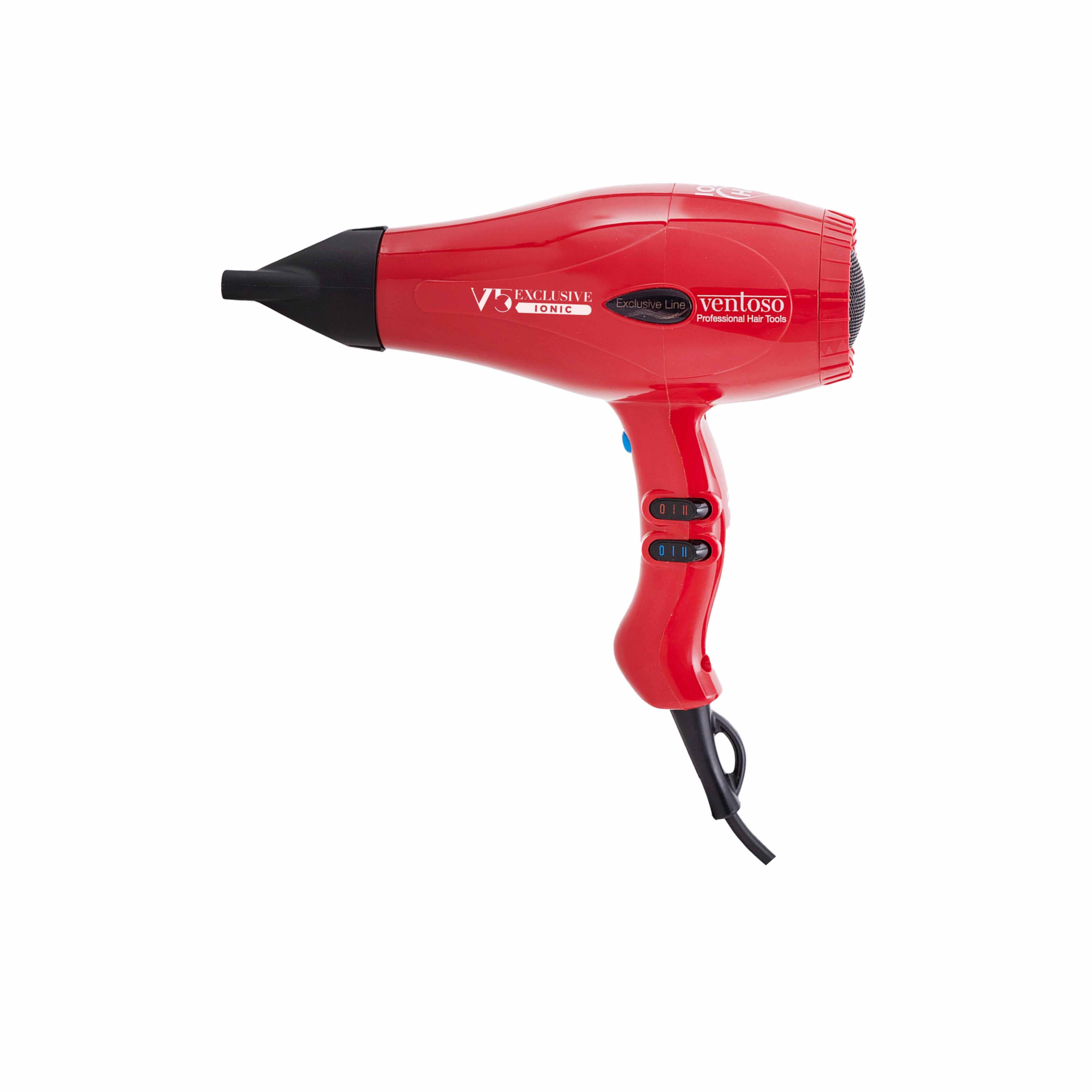 Ventoso V5 Exclusive İyonik 2500 W Profesyonel Fön Makinesi Rosso