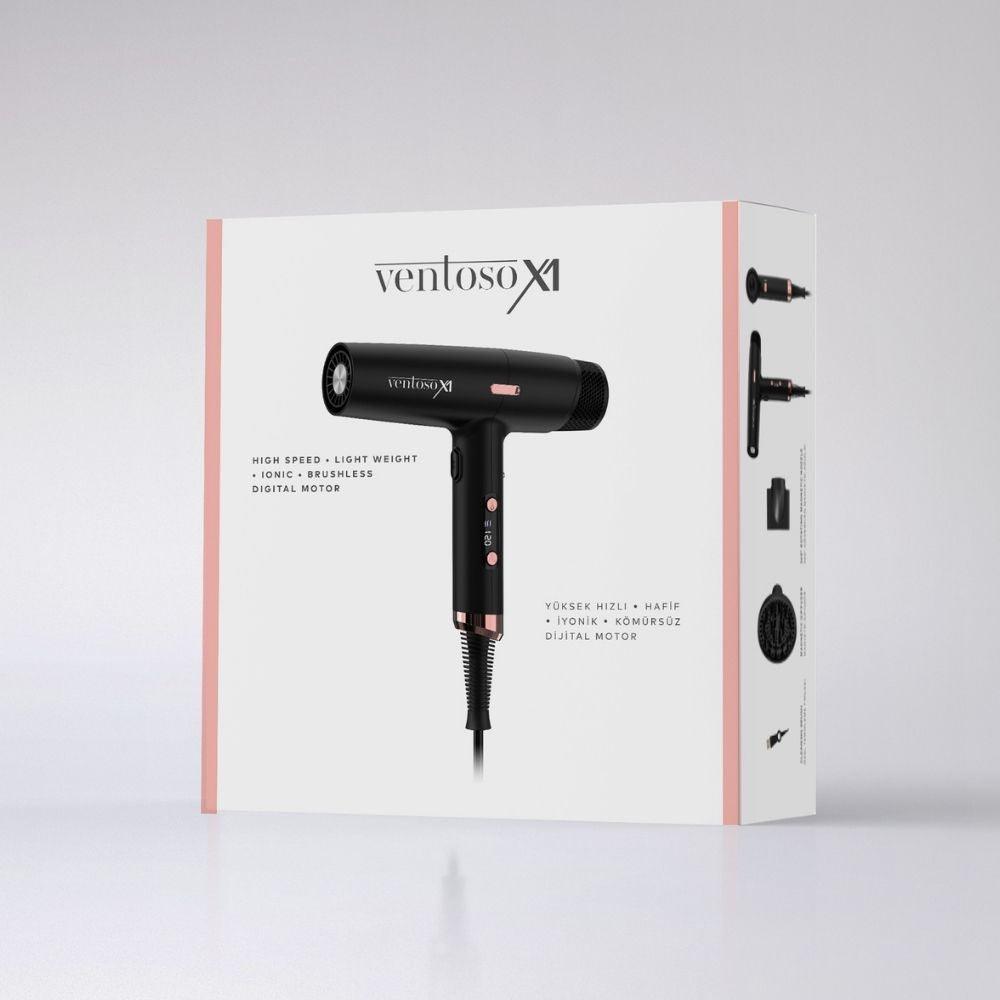 Ventoso X1 İyonik & Kömürsüz Dijital Motorlu Saç Kurutma Makinesi - Ventoso