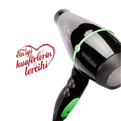 Ventoso V3 MegaTurbo5500 Verde Profesyonel Fön Makinesi Difüzörlü - Ventoso