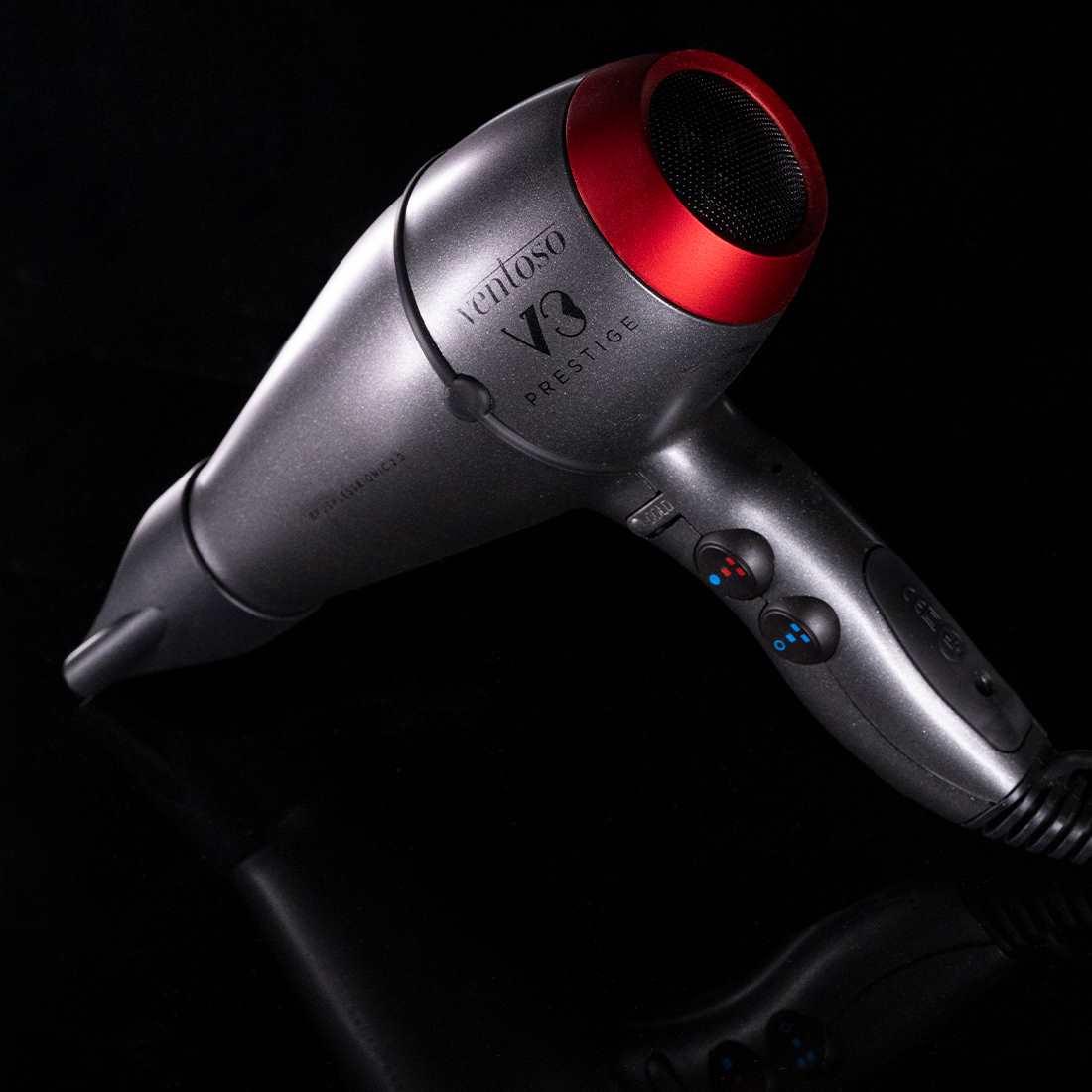 Ventoso V3 Prestige Kömürsüz Motor & İyonik 2.0 2500 W Profesyonel Fön Makinesi Gokturk Red - Ventoso