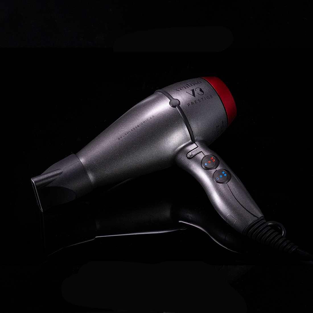 Ventoso V3 Prestige Kömürsüz Motor & İyonik 2.0 2500 W Profesyonel Fön Makinesi Gokturk Red - Ventoso